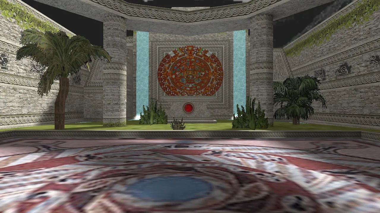 Скриншот  de_aztec_ruins — DE карта для CS 1.6: точки, боты (.nav), оптимизация wpoly/epoly, баланс сторон