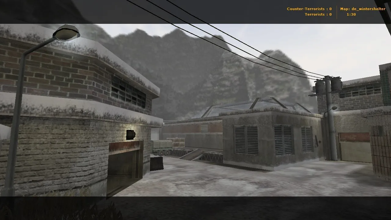 Скриншот  Карта de_wintershelter для Counter-Strike 1.6 - тактики и особенности