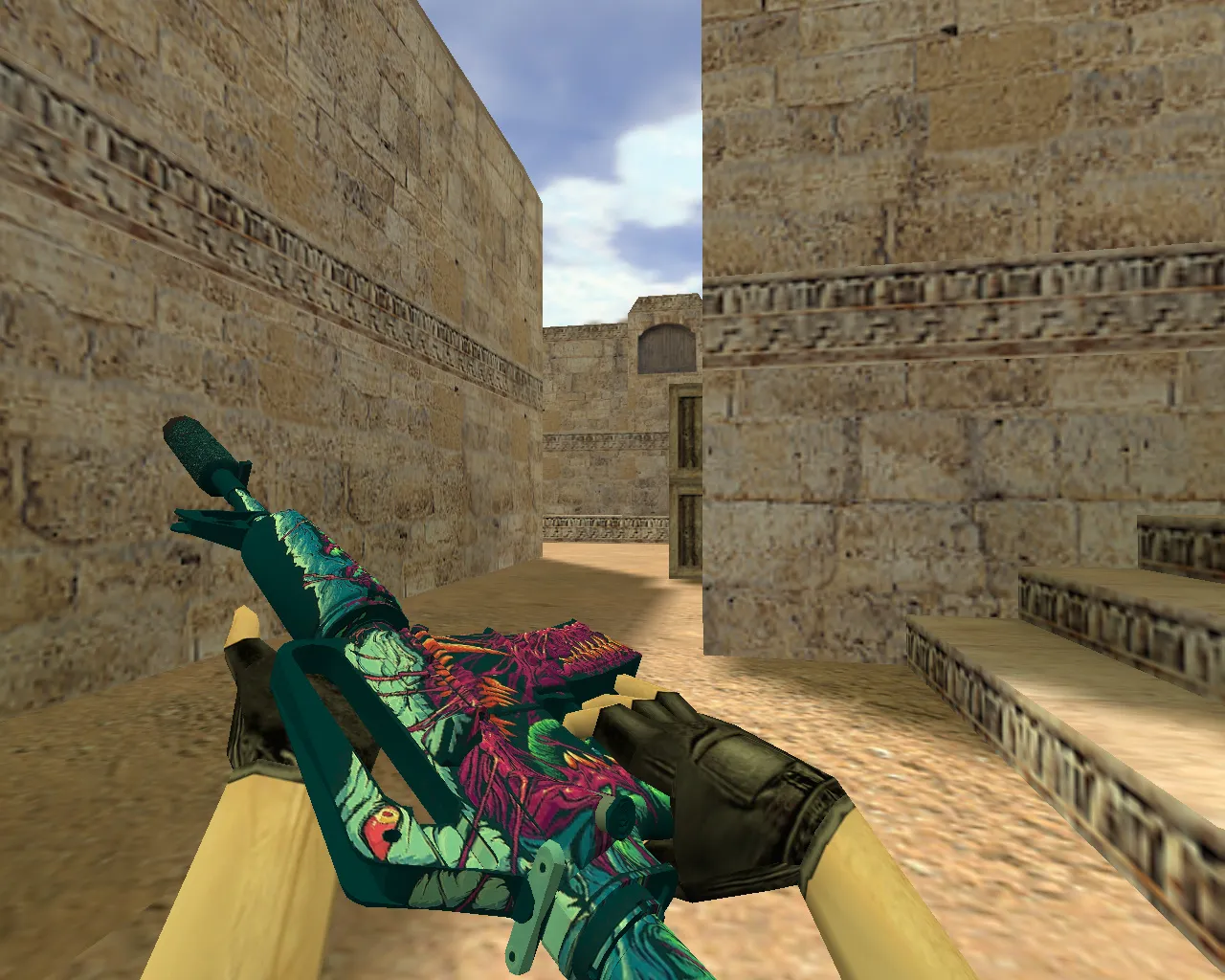 Скриншот Модель M4A1 «Скоростной зверь» v_m4a1 p_m4a1 w_m4a1 для CS 1.6: звуки, анимация осмотра, текстуры, установка