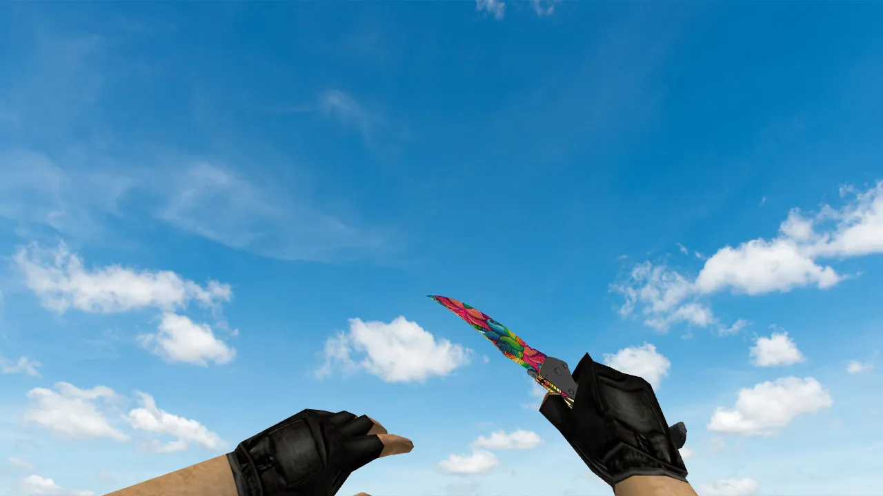 Скриншот Модель ножа «Falchion Nathlose» для CS 1.6: v_ и p_ модели, звук, анимации осмотра, текстуры и качество