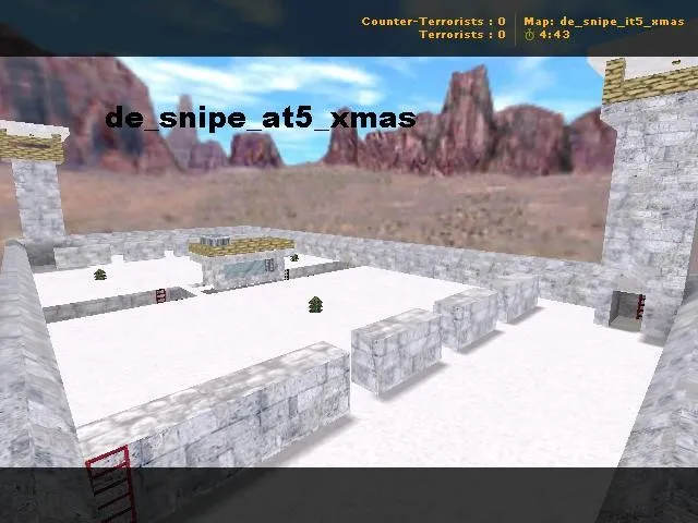 Скриншот Карта de_snipe_it5_xmas для CS 1.6 - тактика и особенности