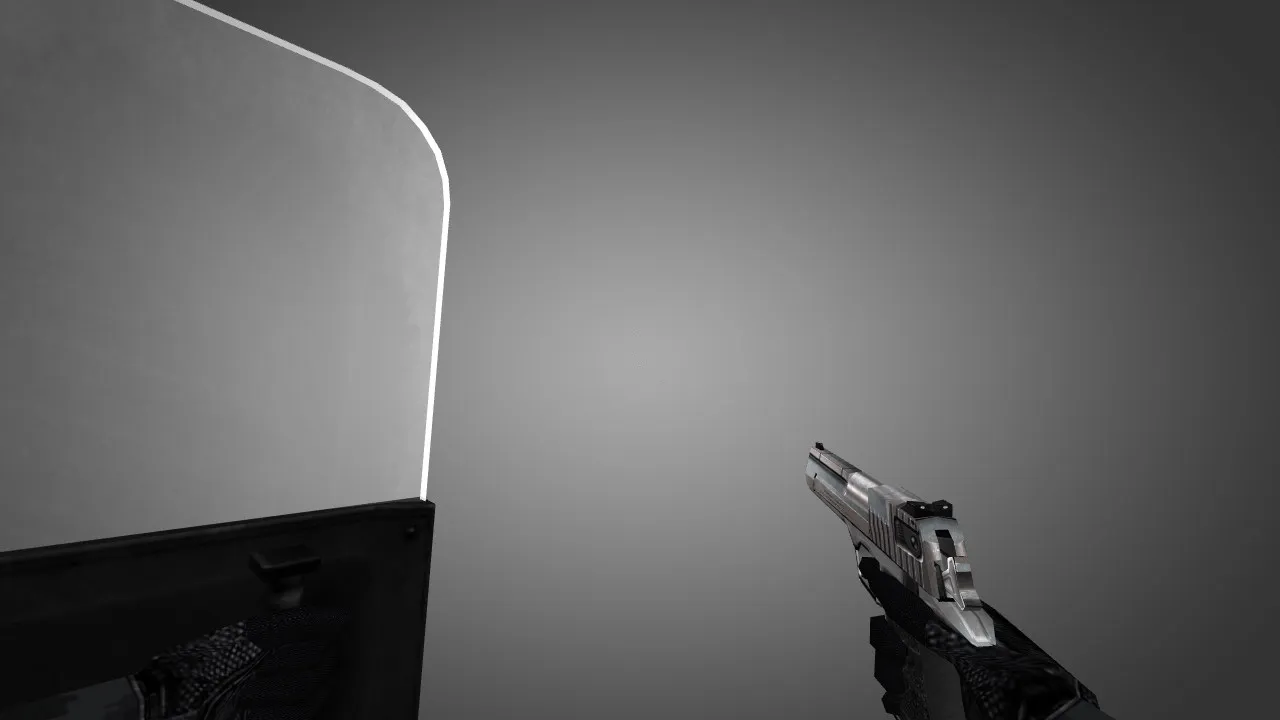 Скриншот Модель «MW2 like Shield» для CS 1.6: v_/p_/w_ shield, звуки, анимация осмотра, текстуры 1024x1024