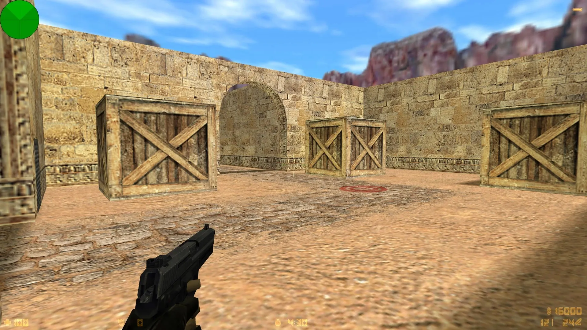 Скриншот  Карта de_sand_v2 для CS 1.6 - Скачать и Играть