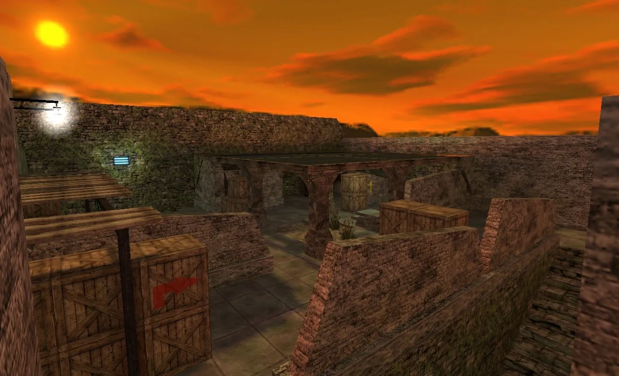 Скриншот  Карта de_secret_stone для CS 1.6: оптимизация и тактика