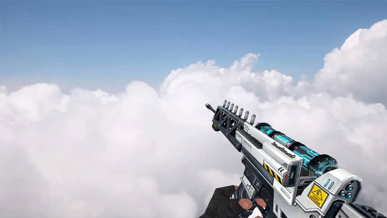 Скриншот Модель «Stun Rifle» v_ak47_p, p_ak47_p, w_ak47_p для CS 1.6: звуки, анимация осмотра, текстуры и настройка