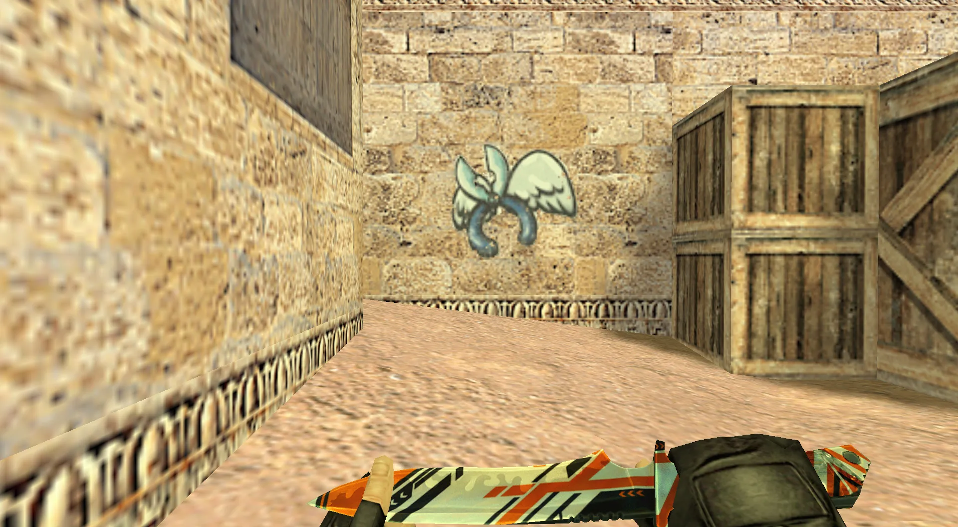 Скриншот Граффити «Крылатый сапер» для CS 1.6 - уникальное оформление