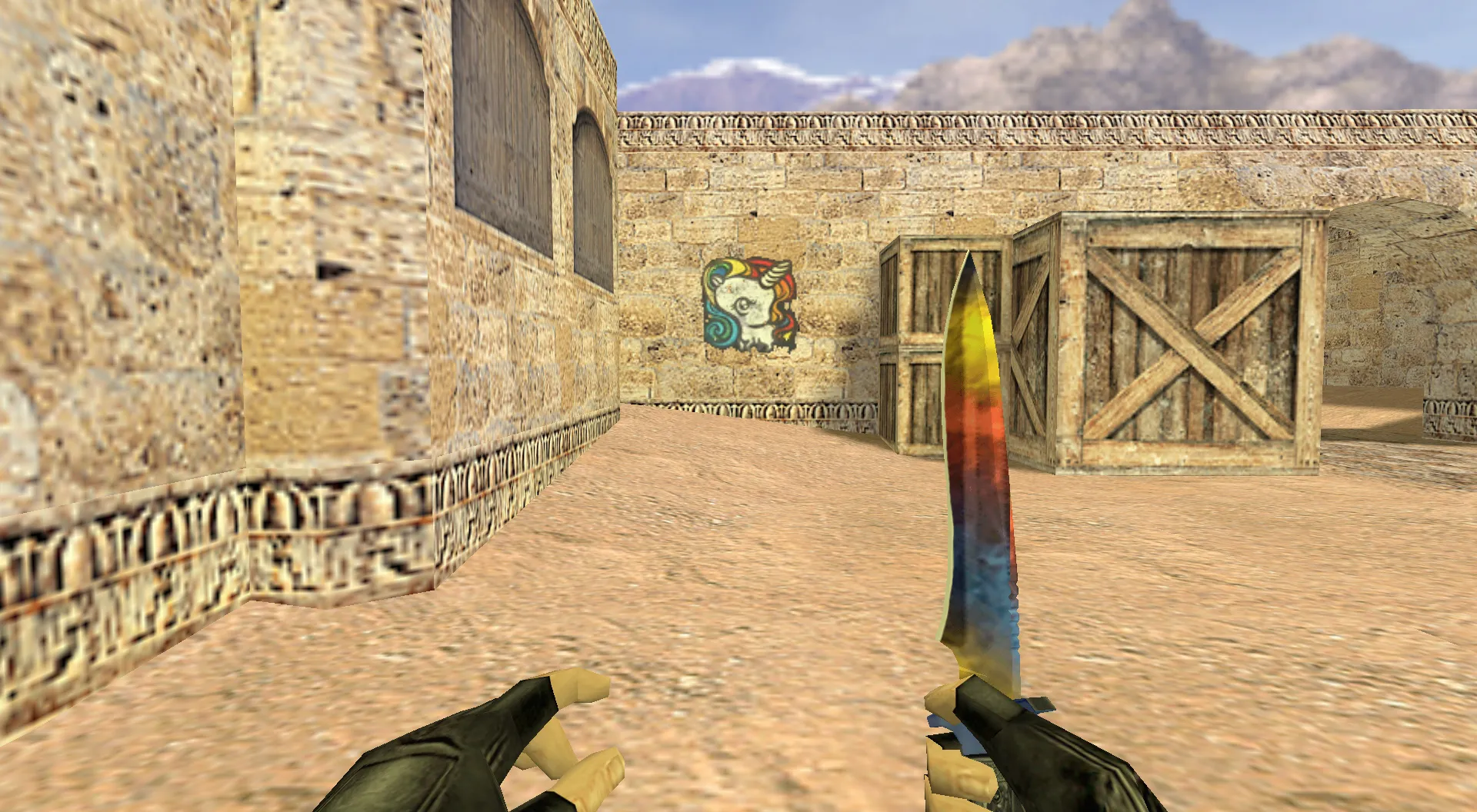 Скриншот  Граффити «Единорог» для CS 1.6 - Уникальные граффити из CS:GO