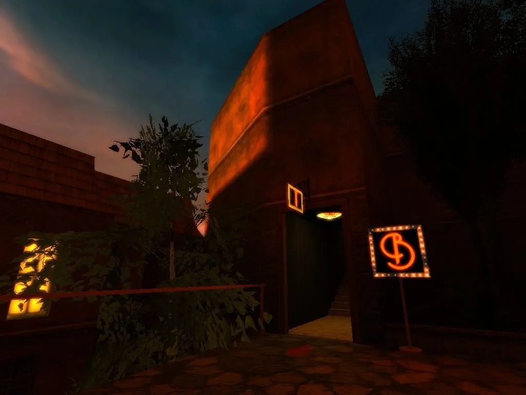 Скриншот  Карта de_sunset_mission для CS 1.6 – детали и тактика