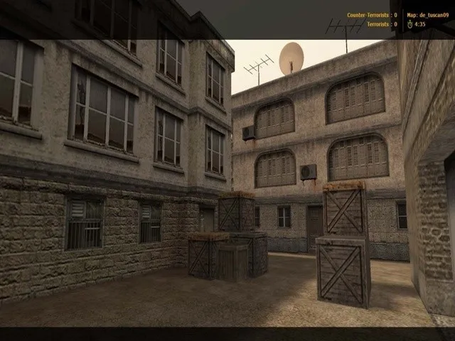 Скриншот Карта de_tuscan09 для CS 1.6 - Тактические возможности и детали