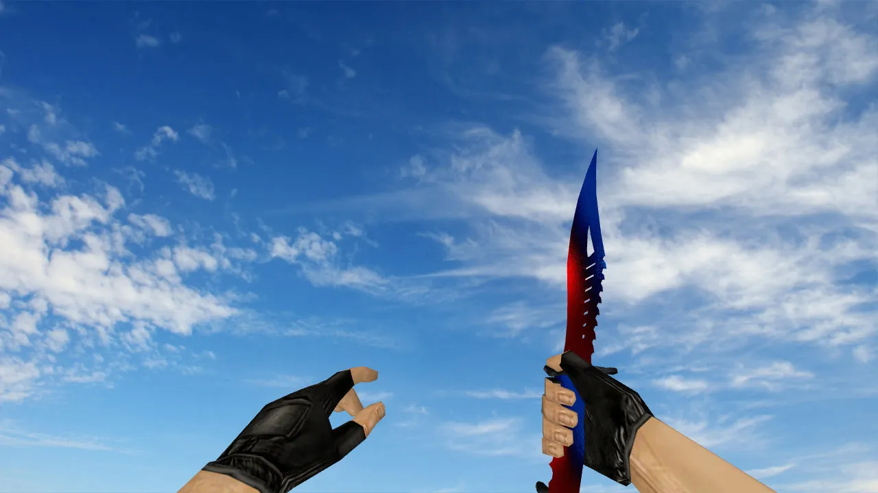 Скриншот Модель ножа «Nautilus Coca-Cola» для CS 1.6: v_, p_, w_ файлы, звук, анимация осмотра и текстуры