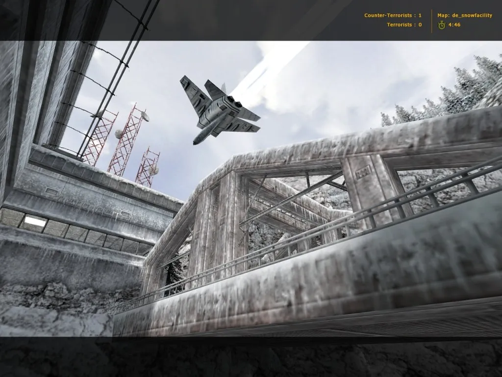 Скриншот  Карта de_snowfacility для CS 1.6 — Подробный обзор и тактика