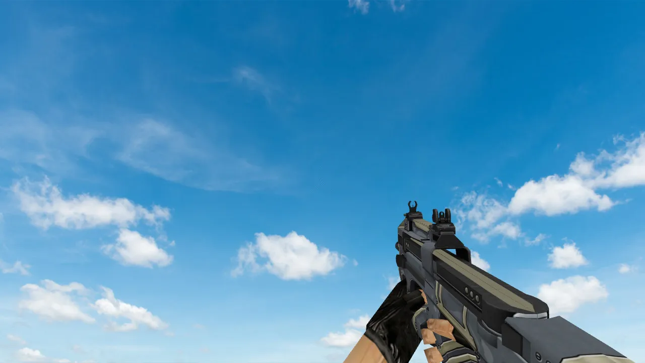 Скриншот Модель P90 The Silver для CS 1.6 - Уникальные текстуры и анимация