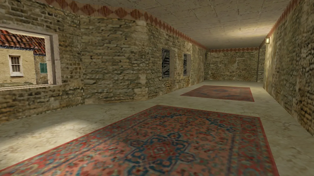 Скриншот  de_advanced для CS 1.6: разбор карты, точки, маршруты и настройка под стабильный матч