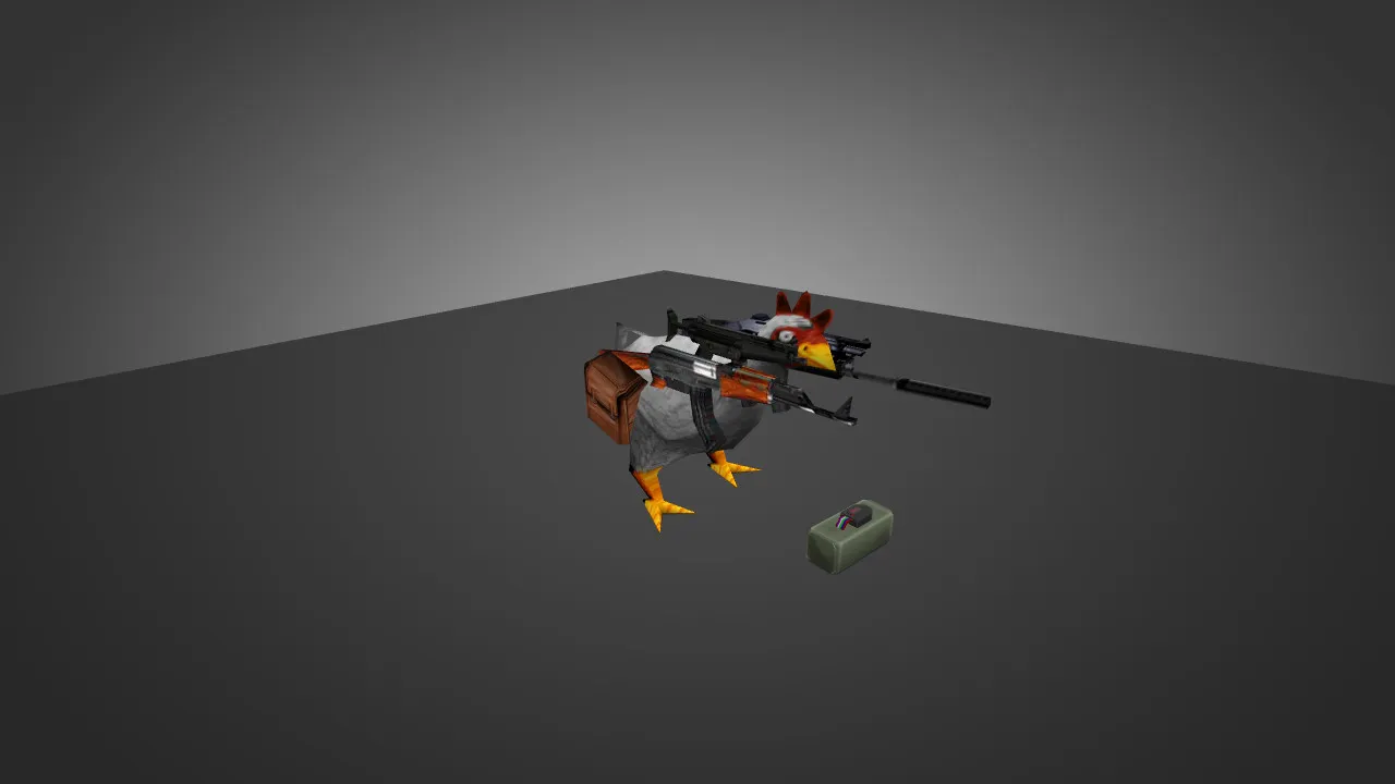 Скриншот Модель «Die-Hard Chicken» для CS 1.6 - Уникальный скин для Вашего героя
