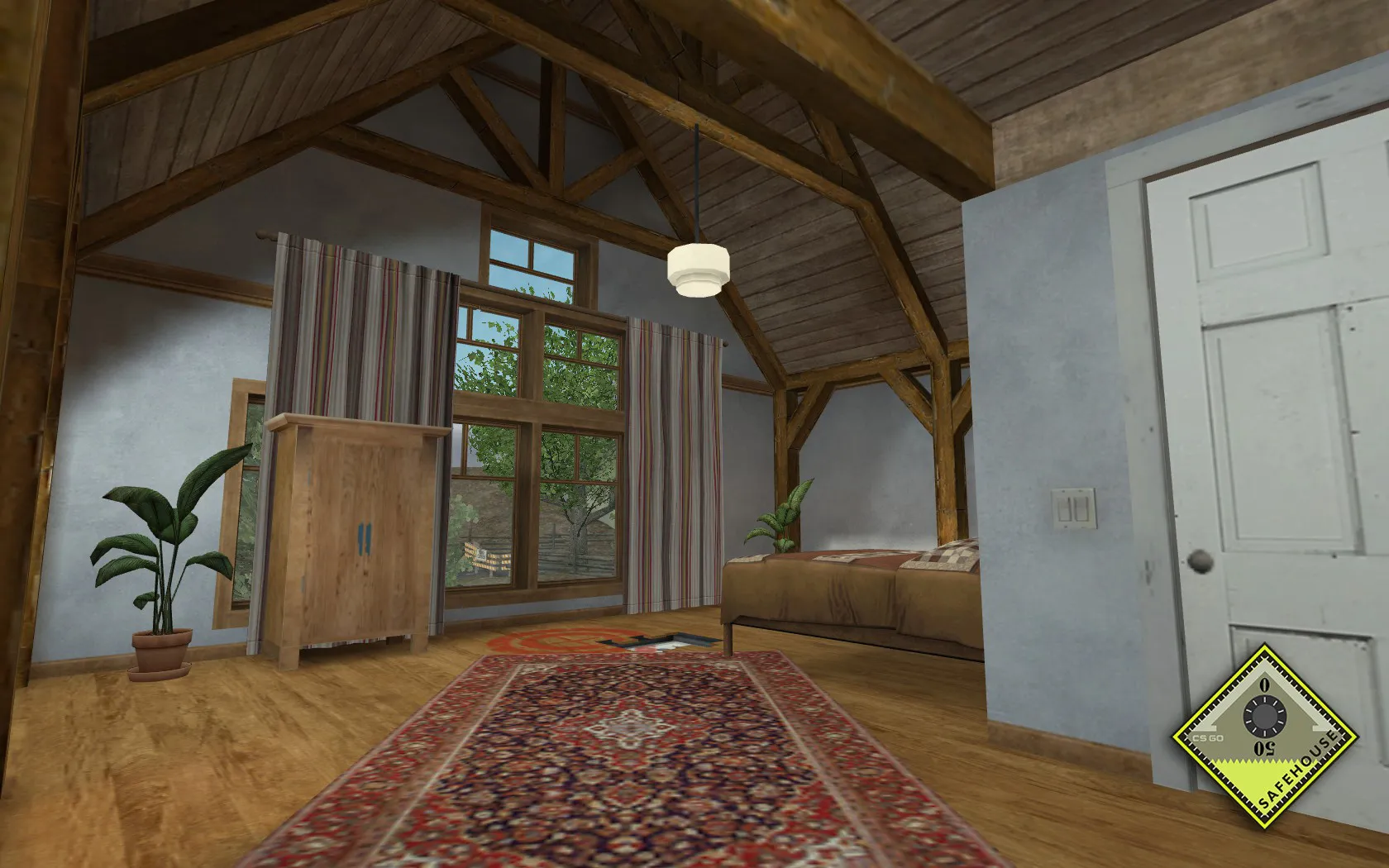 Скриншот  Карта de_safehouse_csgo для Counter-Strike 1.6: Тактика и особенности