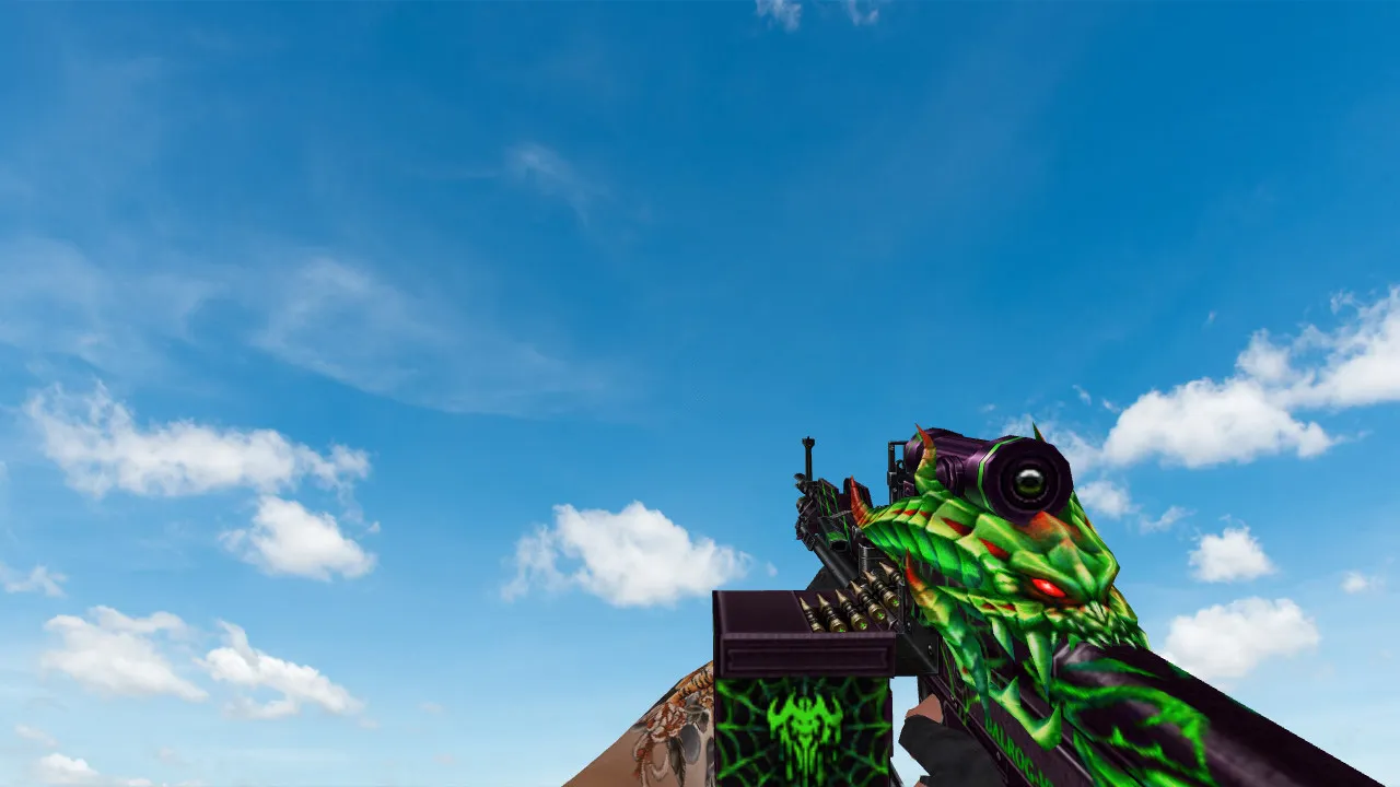 Скриншот Пак моделей оружия «Balrog Poison Skin Pack» для CS 1.6: v_, p_, w_ модели, звуки, анимация осмотра и качество текстур