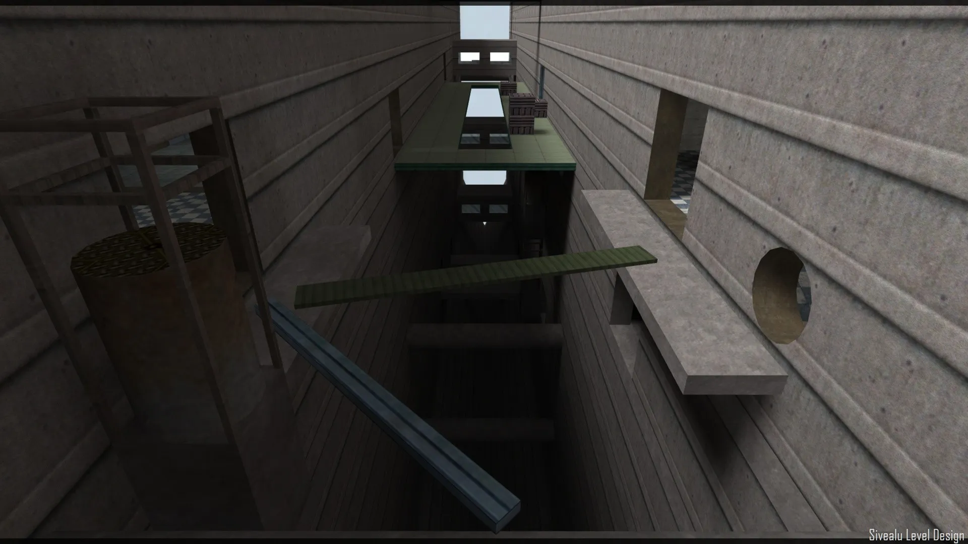 Скриншот  Карта de_fac_blue_pro для CS 1.6: баланс сторон, тактика, .nav для ботов и оптимизация wpoly/epoly