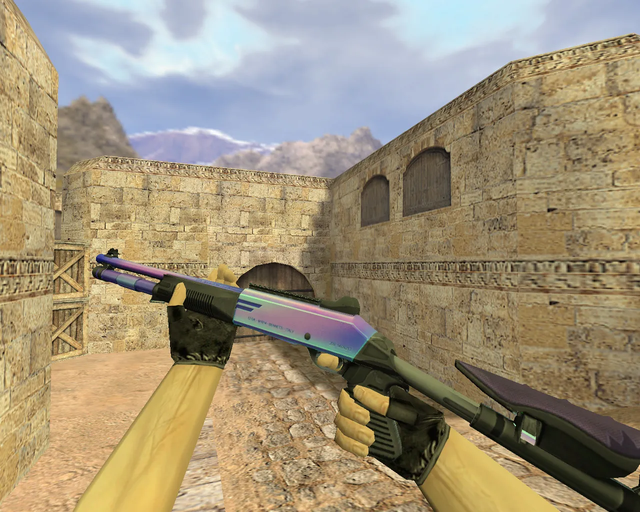 Скриншот Модель «XM1014 Северное сияние» для CS 1.6 - Скачай сейчас