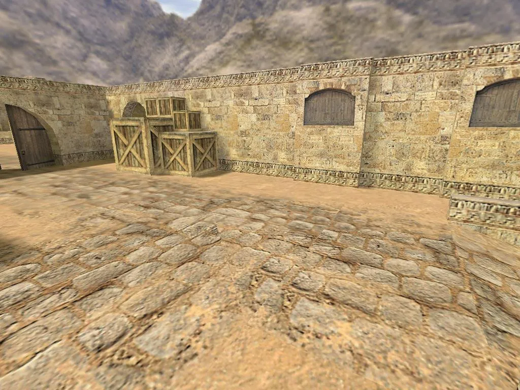 Скриншот  Лучшая карта lethal_de_dust_mirror для CS 1.6 - подробное описание