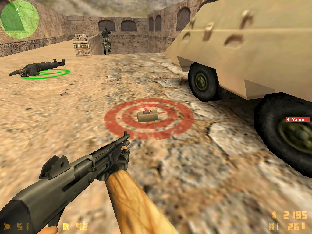 Скриншот  Карта de_dustkabul для CS 1.6: баланс сторон, точки, маршруты, bot .nav и оптимизация