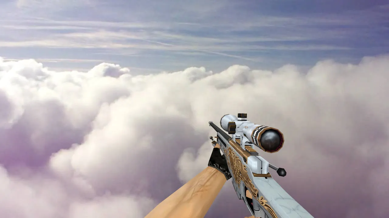 Скриншот Модель «AWP White Phoenix» для CS 1.6 — Восхитительные детали и качество