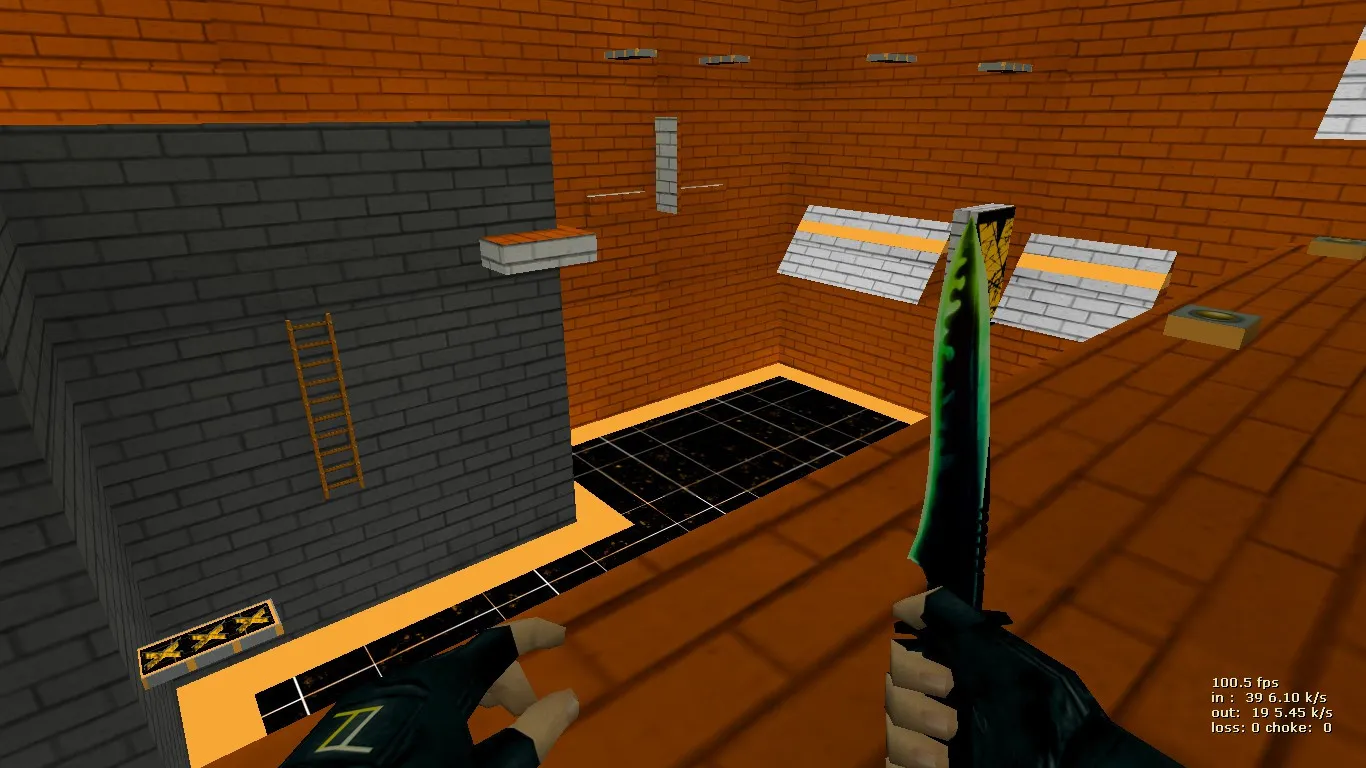 Скриншот  deathrun_nothing для CS 1.6: карта Deathrun, точки, раунды и настройка под 4554/8610