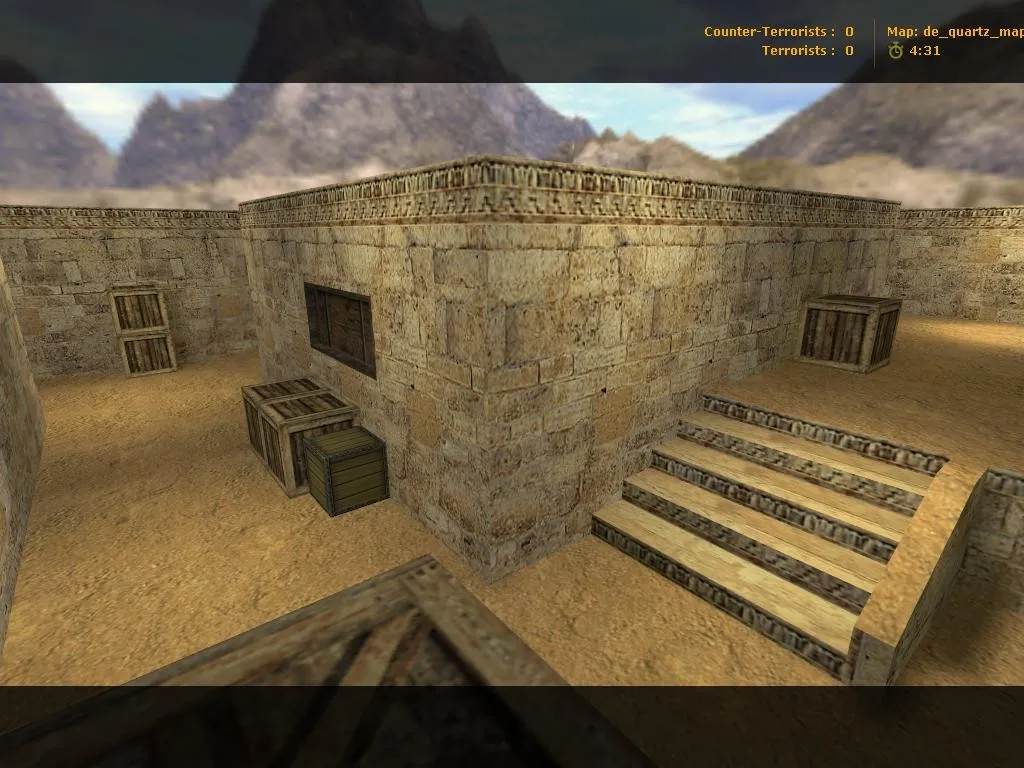 Скриншот Карта de_quartz_map для CS 1.6 - Тактика и особенности