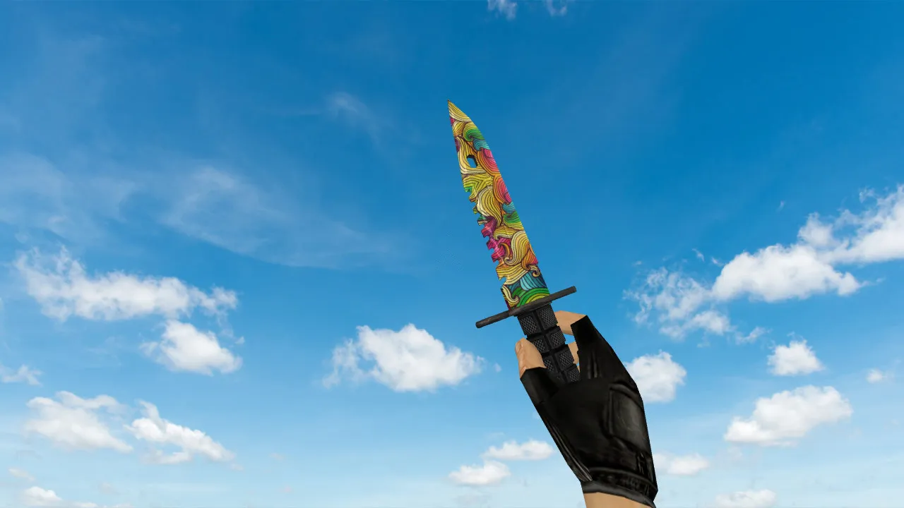 Скриншот Модель ножа v_knife M9 Bayonet Nathlose для CS 1.6: p_ и w_ модели, звуки, анимация осмотра, текстуры