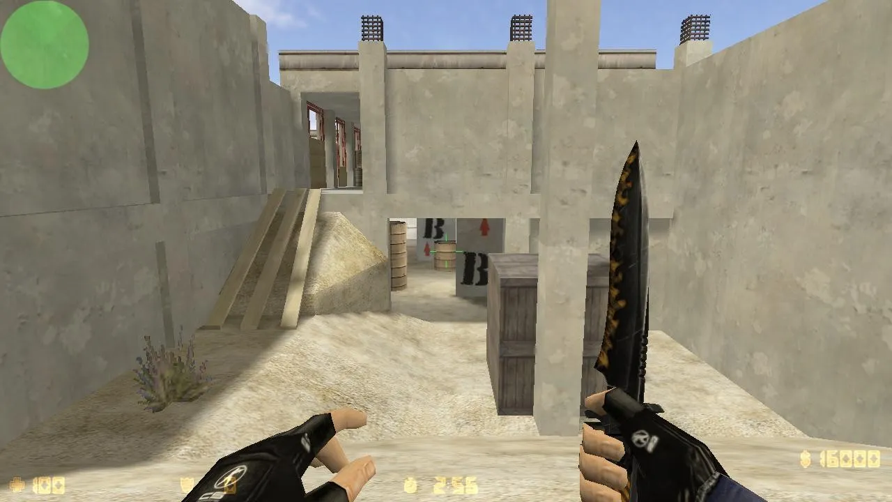 Скриншот  Карта de_mw3hardhat_mix для CS 1.6: Тактики и особенности