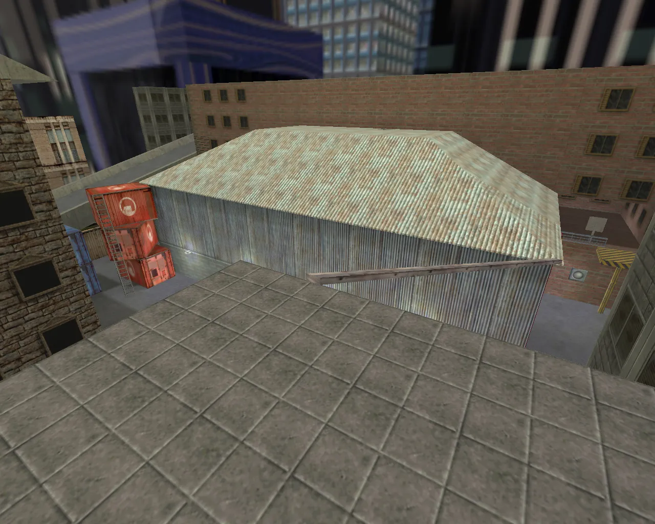 Скриншот  de_assault для CS 1.6: тактика за CT и T, точки, .nav для ботов, оптимизация карты