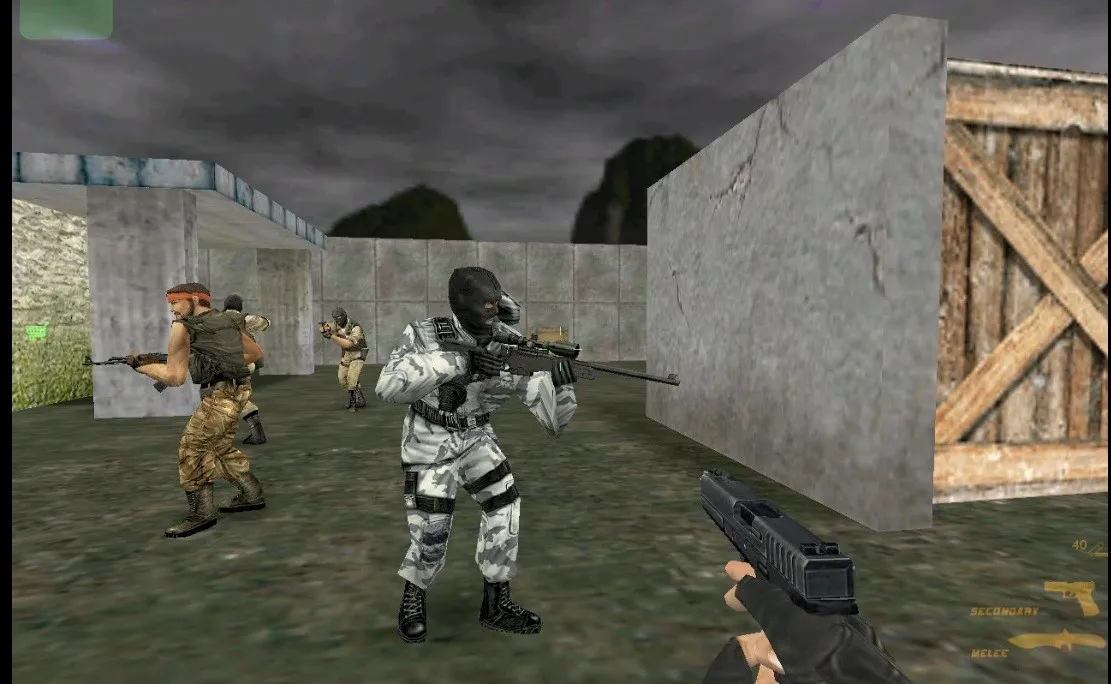 Скриншот  Карта «nam_tunnels_defusal» для CS 1.6 - Тактические особенности и детали