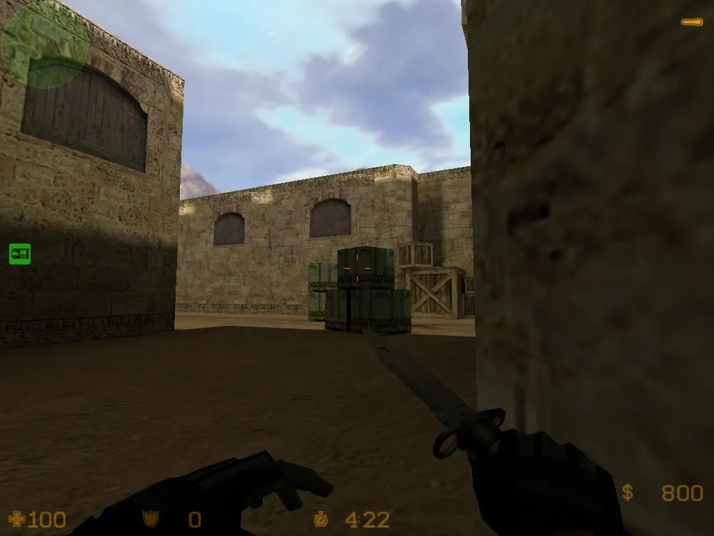 Скриншот  de_dust15 карта для CS 1.6: точки за Т и КТ, .nav для ботов, оптимизация wpoly/epoly