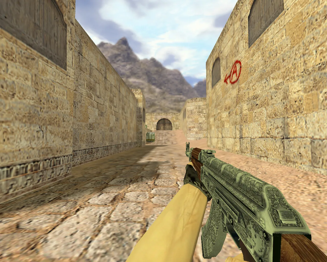 Скриншот Модель «АК-47 Картель» для CS 1.6 - Качественная текстура и анимация