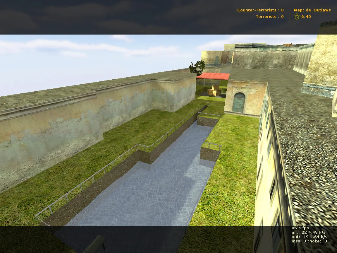 Скриншот de_cuba карта для CS 1.6: баланс сторон, точки, .nav и оптимизация wpoly/epoly