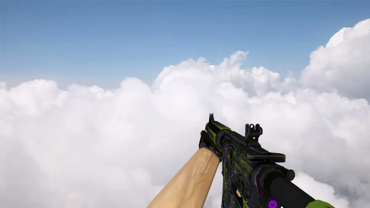 Скриншот Модель M4A4 Reset v_m4a1 p_m4a1 w_m4a1 для CS 1.6: звуки, анимация осмотра, текстуры и настройка