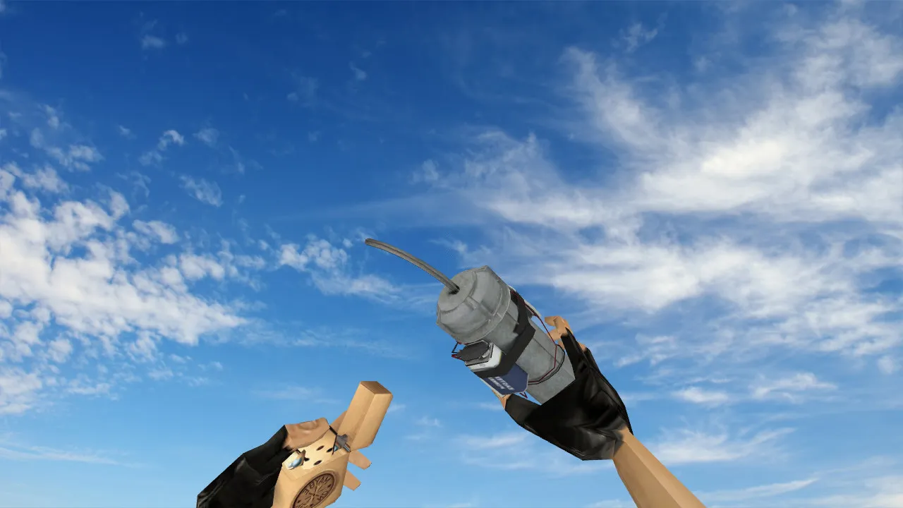 Скриншот Модель «Pipe Grenade» для CS 1.6: v_, p_, w_ мир и руки, звук, анимации осмотра, качество текстур