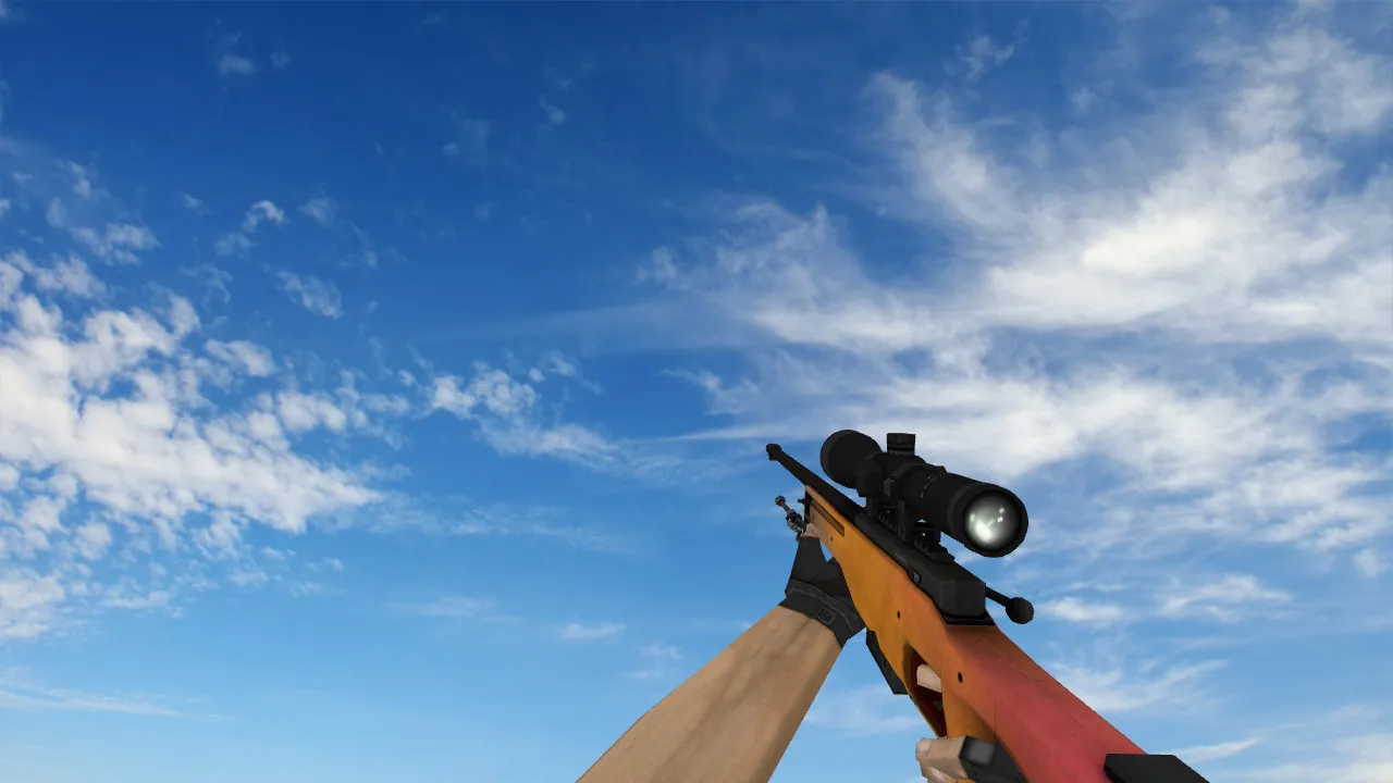 Скриншот Модель AWP «Градиент» для CS 1.6 - Уникальный скин для точной стрельбы