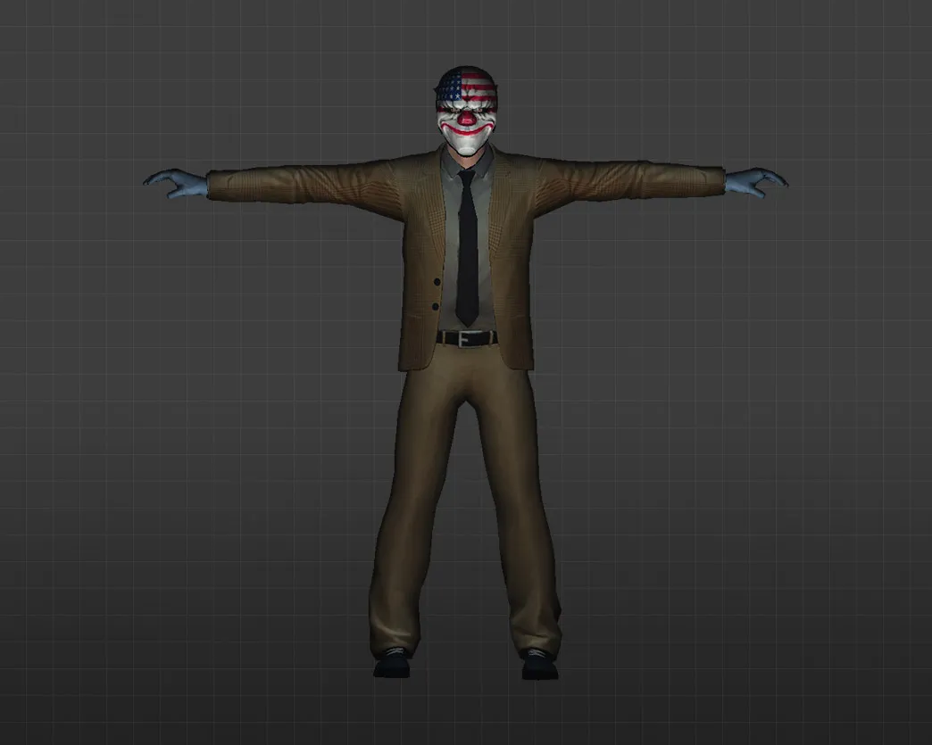 Скриншот Модель «Грабители PayDay» для CS 1.6 - Уникальный скин для вашей игры