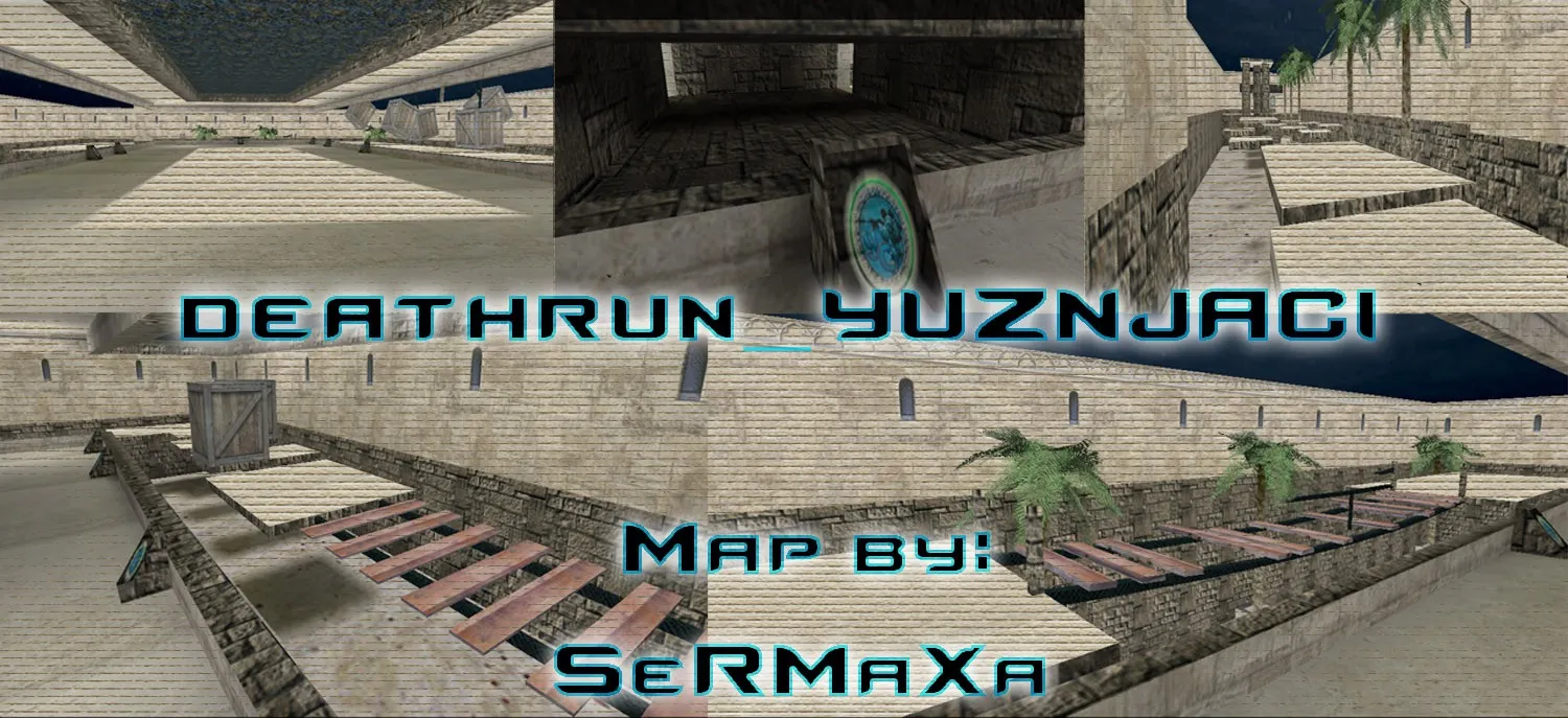 Скриншот  deathrun_yuznjaci для CS 1.6: карта Deathrun, точки за терров, ловушки и бот-нав .nav