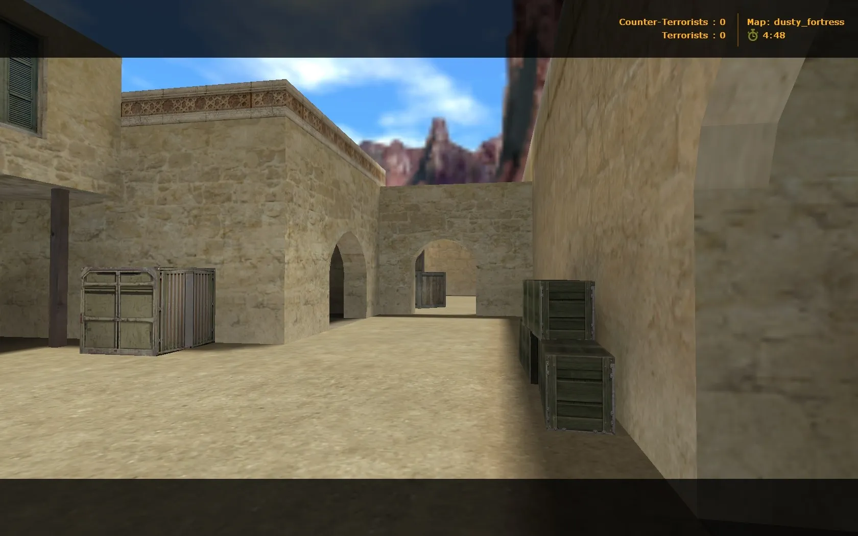 Скриншот  Карта dusty_fortress для CS 1.6: Тактика и особенности