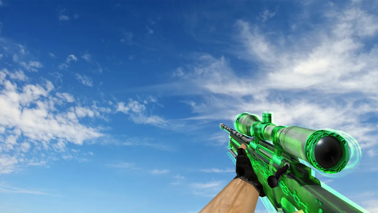 Скриншот Модель «AWP Green Glass» для CS 1.6 - Совершенная точность