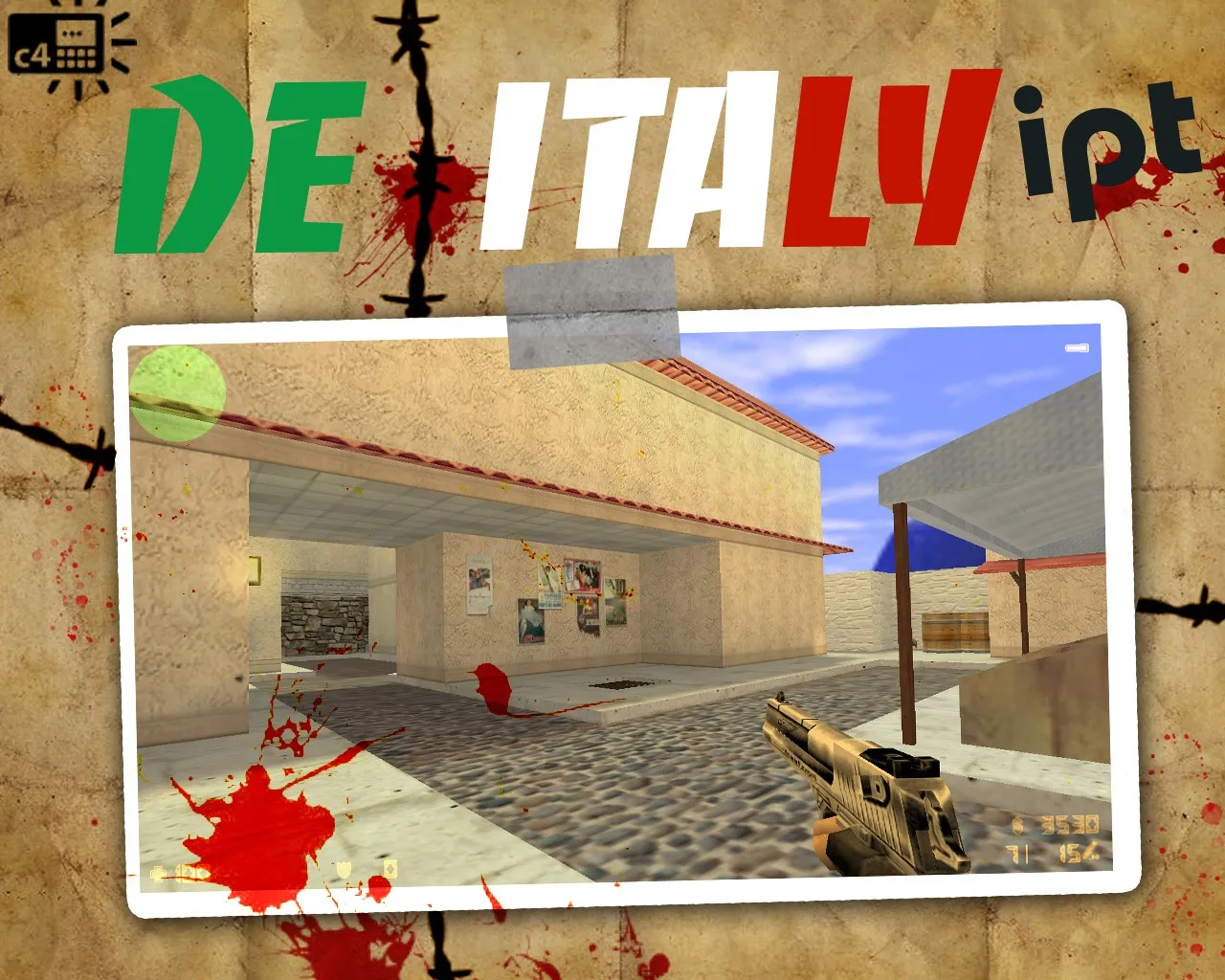 Скриншот  Карта de_italy_ipt для CS 1.6: Тактика и особенности