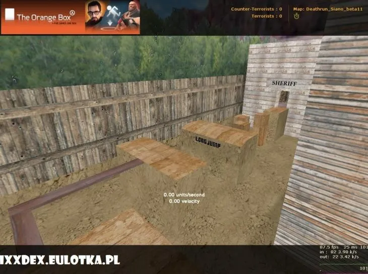 Скриншот  deathrun_siano для CS 1.6: тактика за команду и против trap-стратегий, точки, раунды и настройка сервера