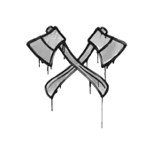 Скриншот Граффити «Скрещённые топоры» для CS 1.6 - Уникальное дополнение