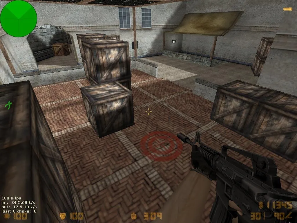 Скриншот Карта concord_redone для CS 1.6: баланс сторон, точки для плантов, .nav для ботов и оптимизация wpoly/epoly