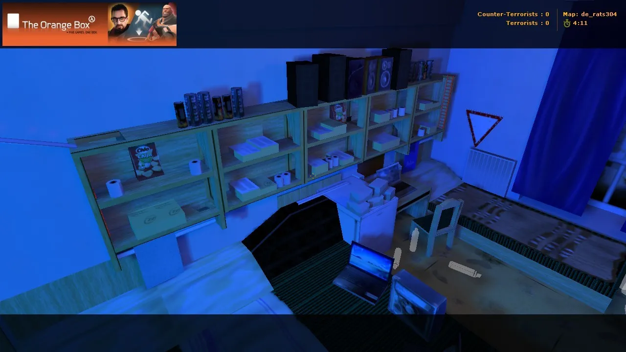 Скриншот Карта de_rats304 для CS 1.6 - тактические особенности и преимущества
