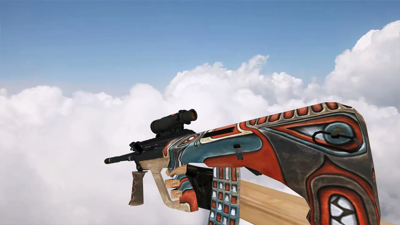 Скриншот Модель AUG Totem для CS 1.6 - Качественная замена оригинала