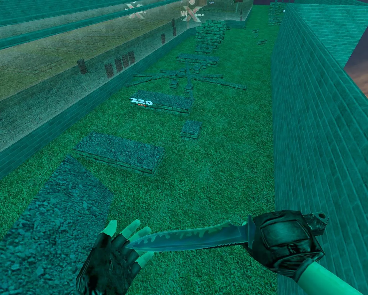 Скриншот  Карта deathrun_mnx_beta для CS 1.6: .nav для ботов, баланс сторон, оптимизация wpoly/epoly