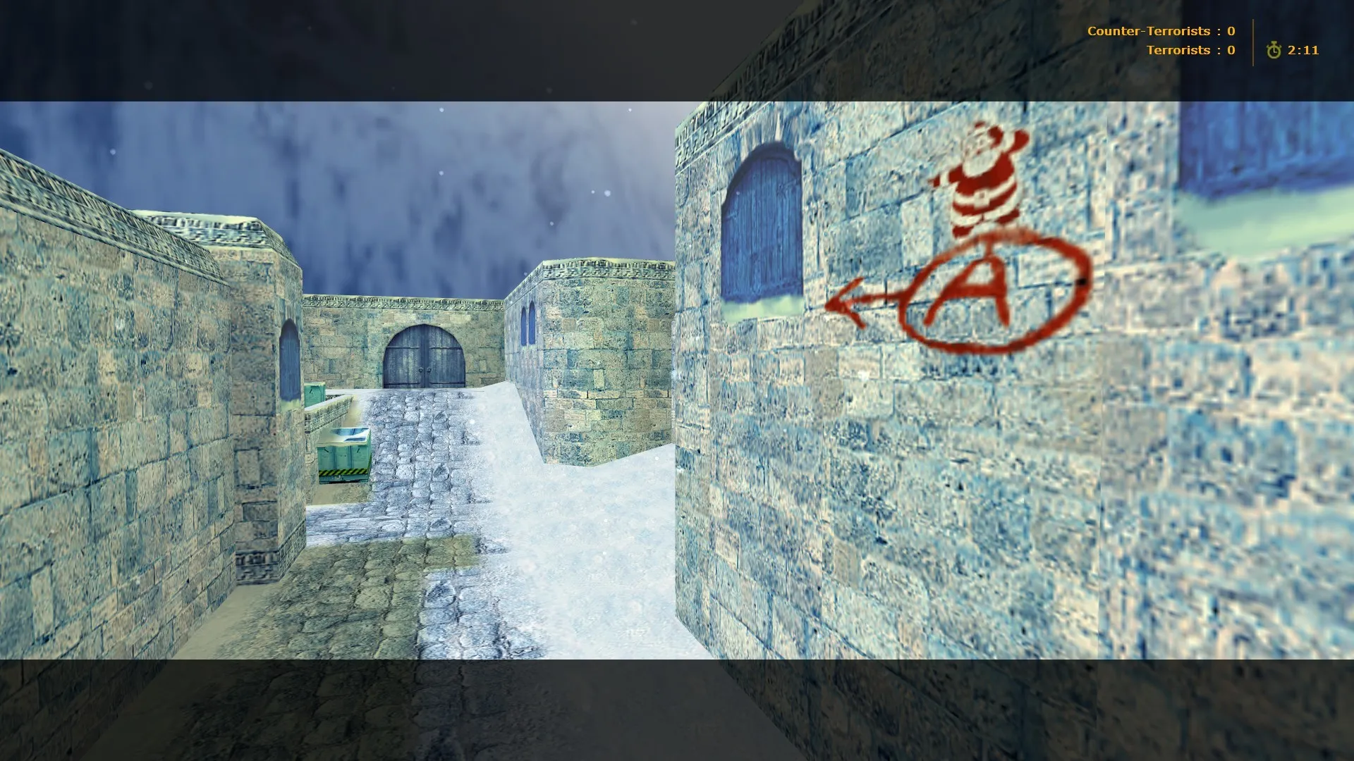 Скриншот  de_dust2_xmas_2013 для CS 1.6: карта DE Dust2 2013, точки, .nav и оптимизация
