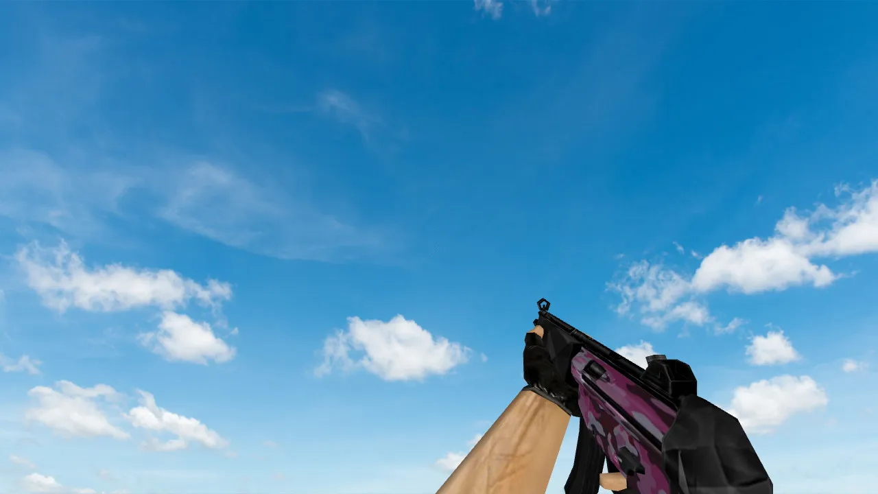 Скриншот Модель MP5 Pink Camo для CS 1.6 - Кастомизация оружия